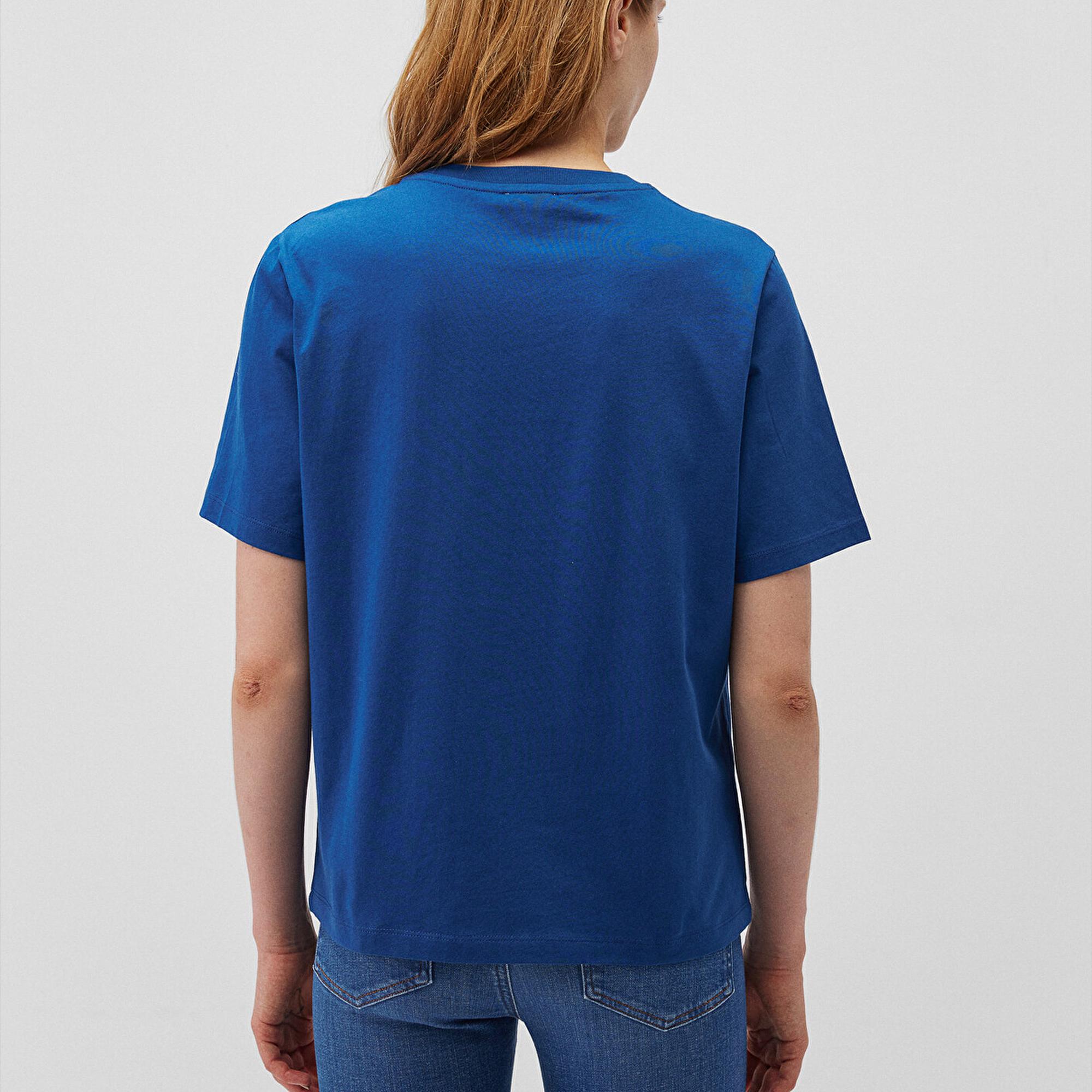 Mavi Mavi Logo Baskılı Lacivert Tişört Regular Fit / Normal Kesim 1611594-82625