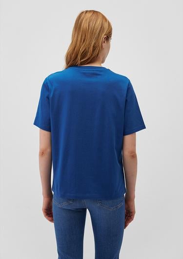  Mavi Mavi Logo Baskılı Lacivert Tişört Regular Fit / Normal Kesim 1611594-82625