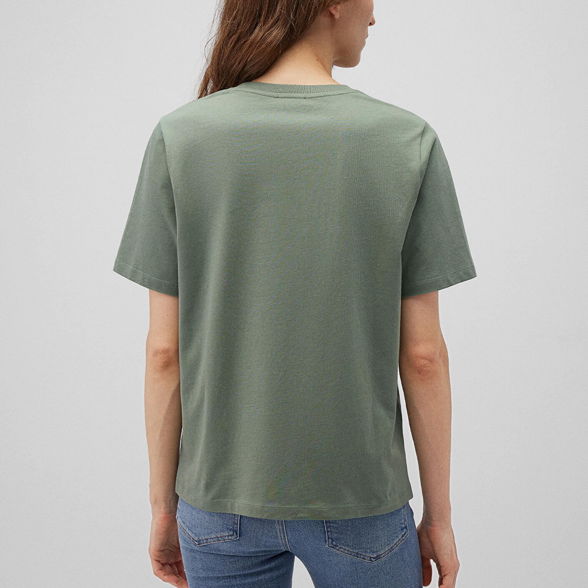 Mavi Mavi Logo Baskılı Yeşil Tişört Regular Fit / Normal Kesim 1611594-81976