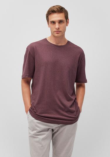  Mavi Kahverengi Basic Tişört Loose Fit / Bol Rahat Kesim 0612228-70260