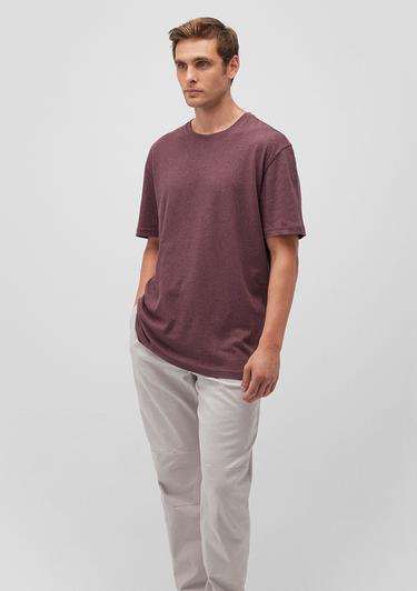  Mavi Kahverengi Basic Tişört Loose Fit / Bol Rahat Kesim 0612228-70260