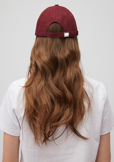  Mavi M Logo Detaylı Bordo Şapka 1912255-82051