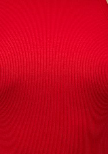  Mavi Halter Yaka Krımızı Basic Atlet Slim Fit / Dar Kesim 1612462-70467