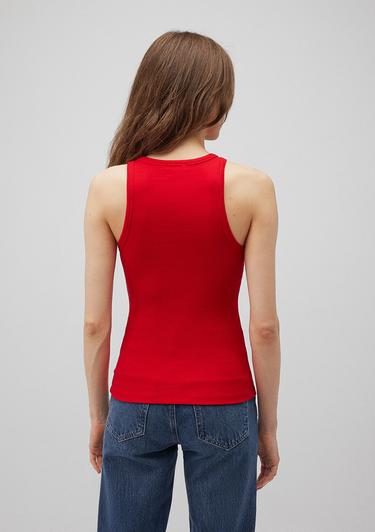  Mavi Halter Yaka Krımızı Basic Atlet Slim Fit / Dar Kesim 1612462-70467