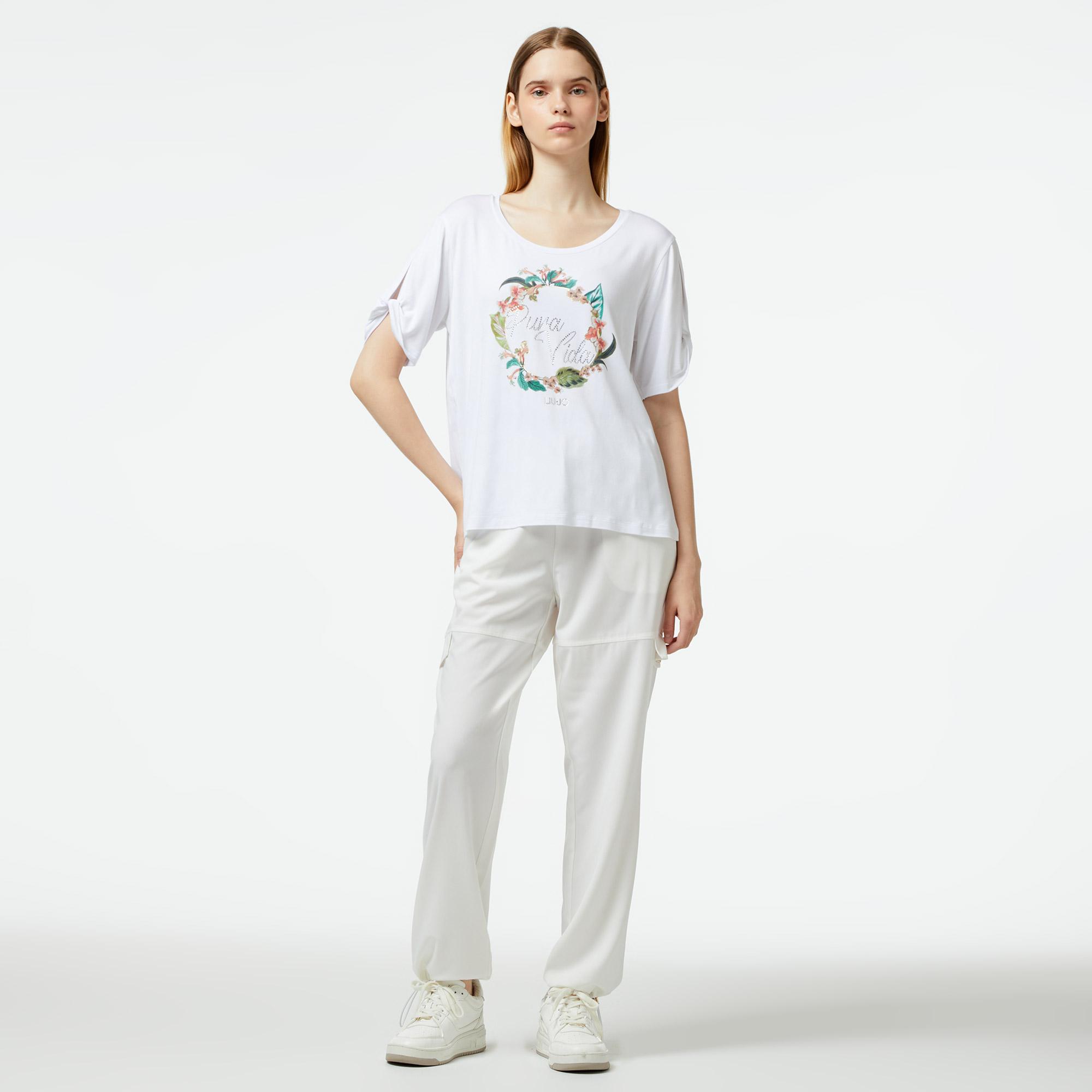 Liu Jo Kadın Beyaz T-Shirt