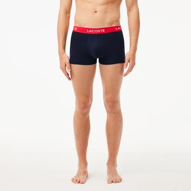  Lacoste Erkek 3'lü Lacivert Boxer