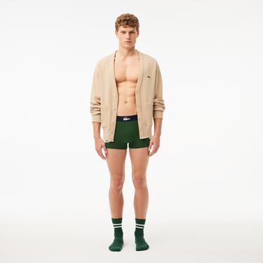  Lacoste Erkek 3'lü Renkli Boxer