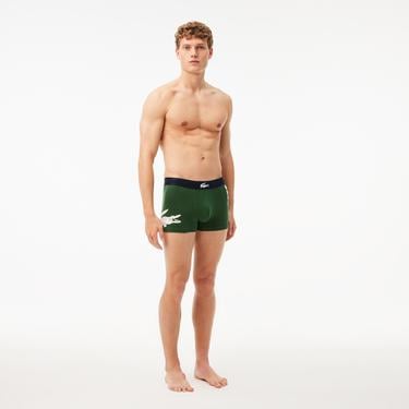  Lacoste Erkek 3'lü Renkli Boxer