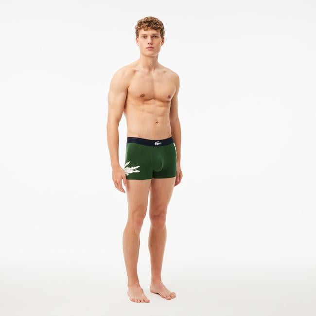  Lacoste Erkek 3'lü Renkli Boxer