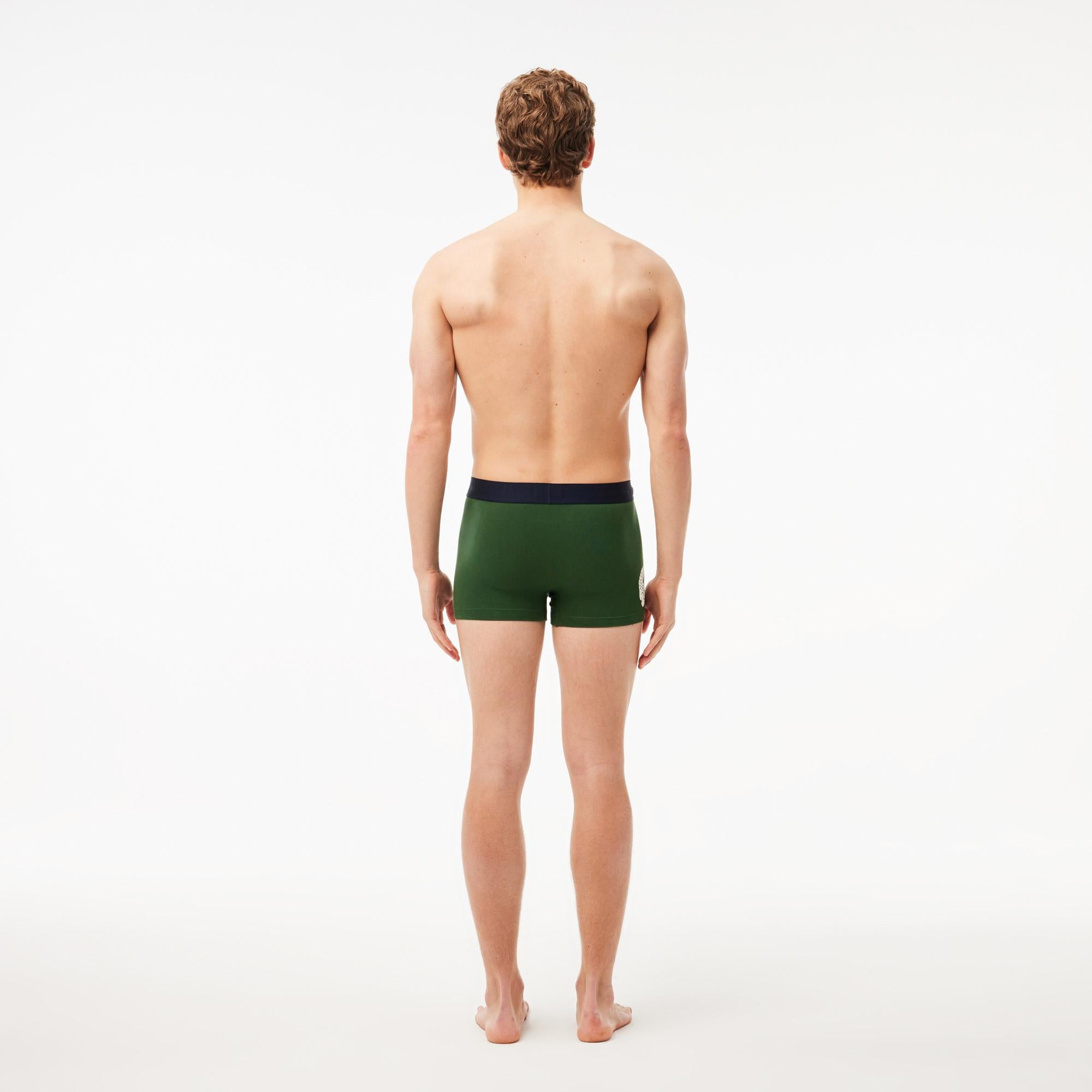 Lacoste Erkek 3'lü Renkli Boxer