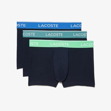  Lacoste Erkek 3'lü Lacivert Boxer