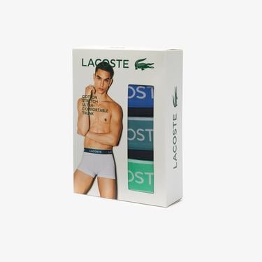  Lacoste Erkek 3'lü Lacivert Boxer