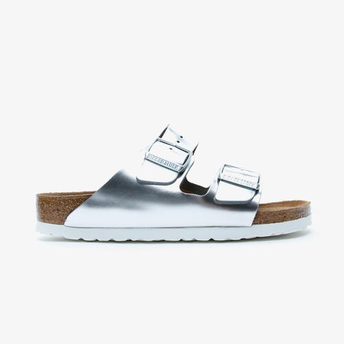  Birkenstock Arizona Kadın Metalik Gri Terlik
