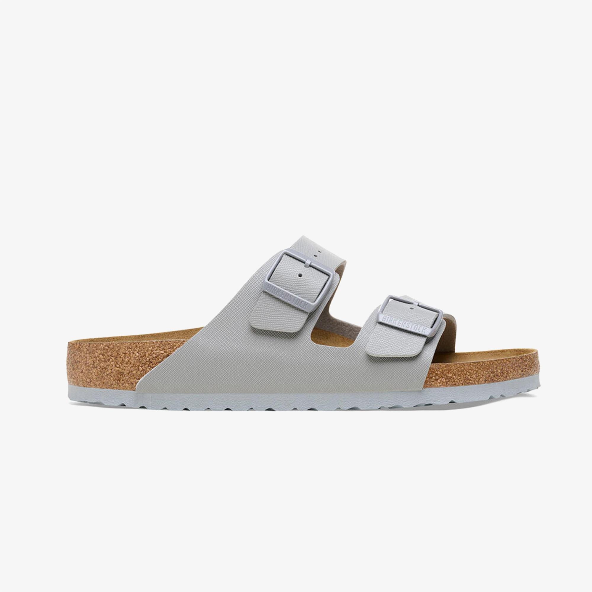 Birkenstock Arizona Bf Saffiano Erkek Gri Terlik