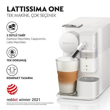  Nespresso F121 Latissima One Süt Çözümlü Kapsüllü Kahve Makinesi Beyaz