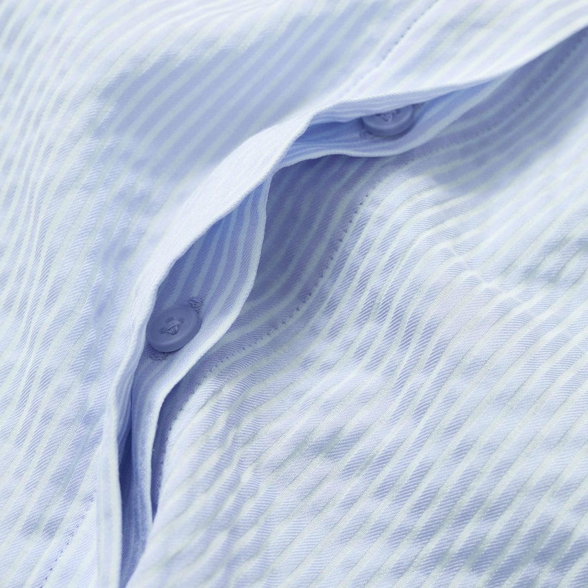 Mango Kadın Çizgili Dökümlü Gömlek Mavi