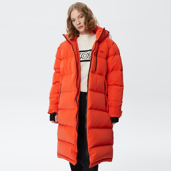  Kadın Kapüşonlu Kapitone Mavi Mont