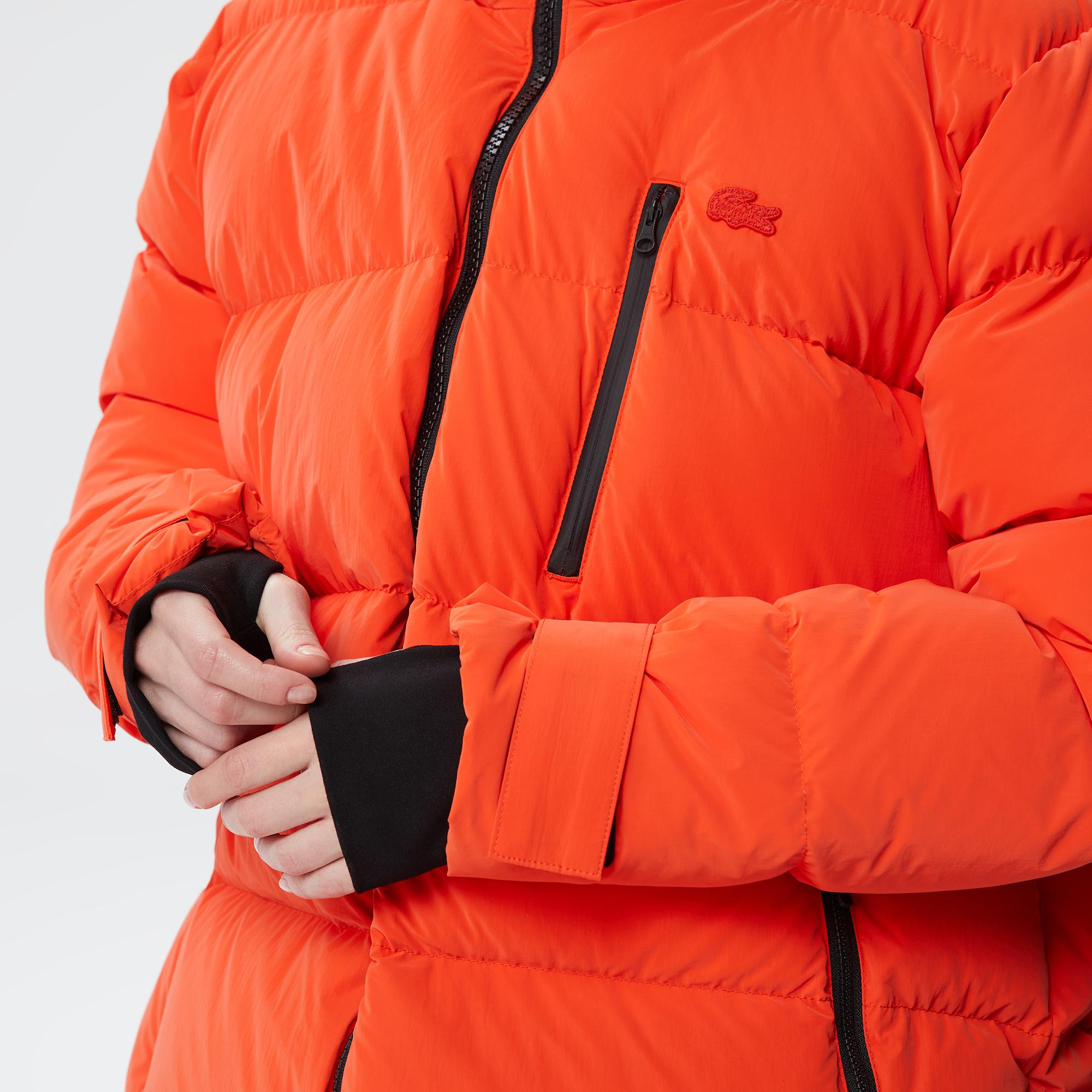 Kadın Kapüşonlu Kapitone Mavi Mont