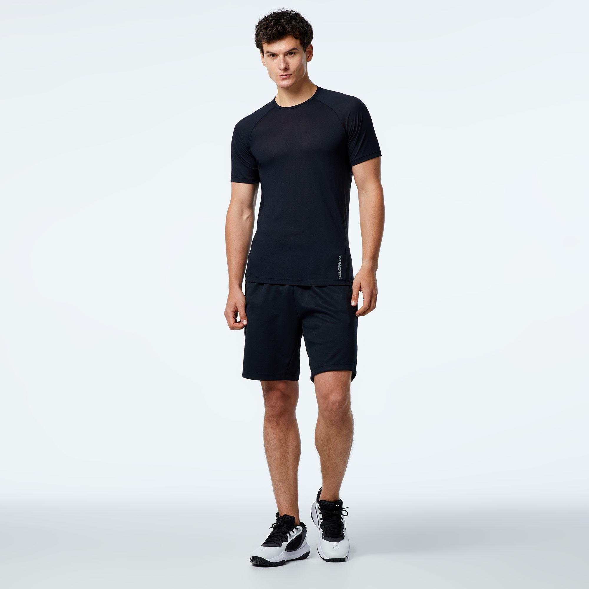 Salomon Cross Label Erkek Siyah Koşu T-Shirt