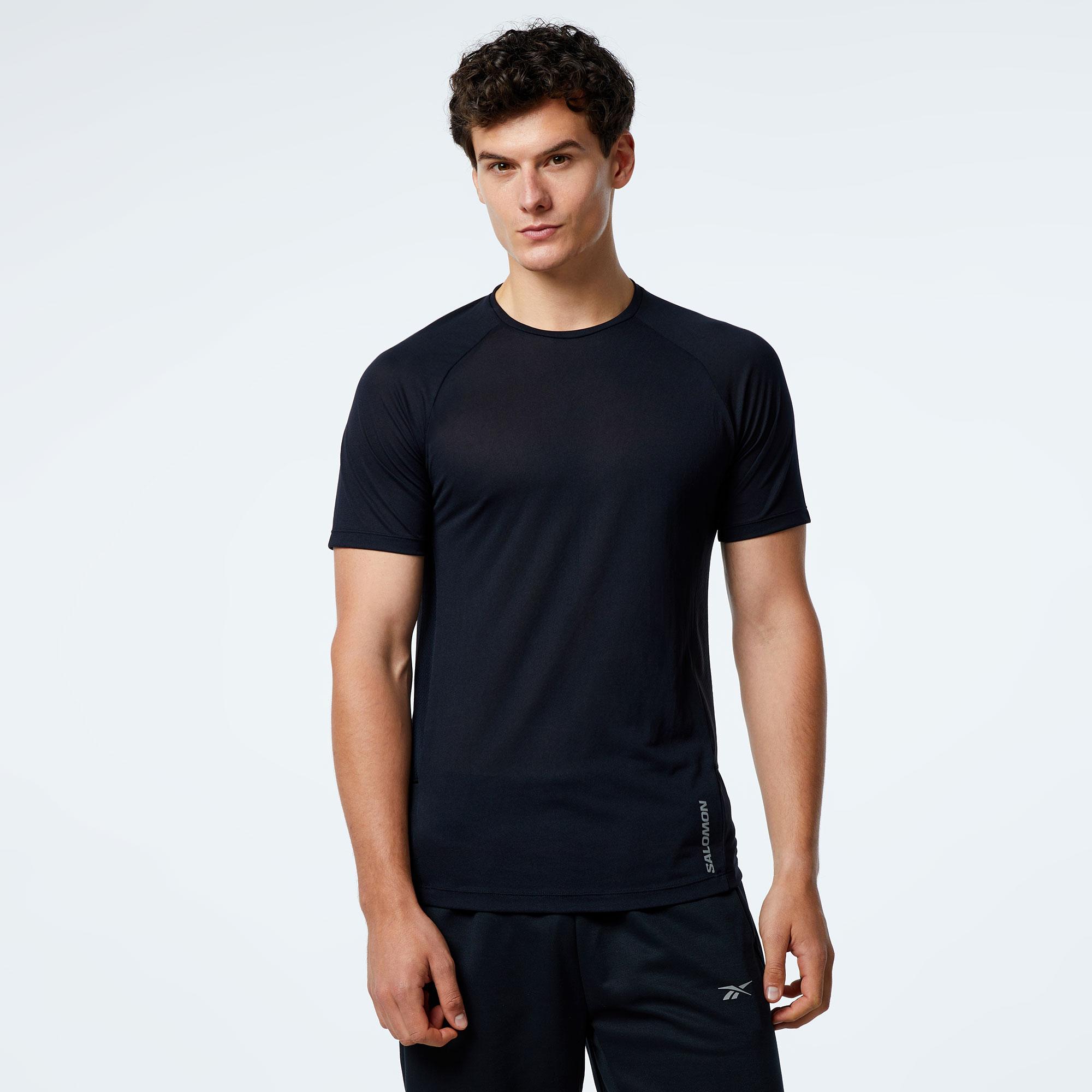 Salomon Cross Label Erkek Siyah Koşu T-Shirt