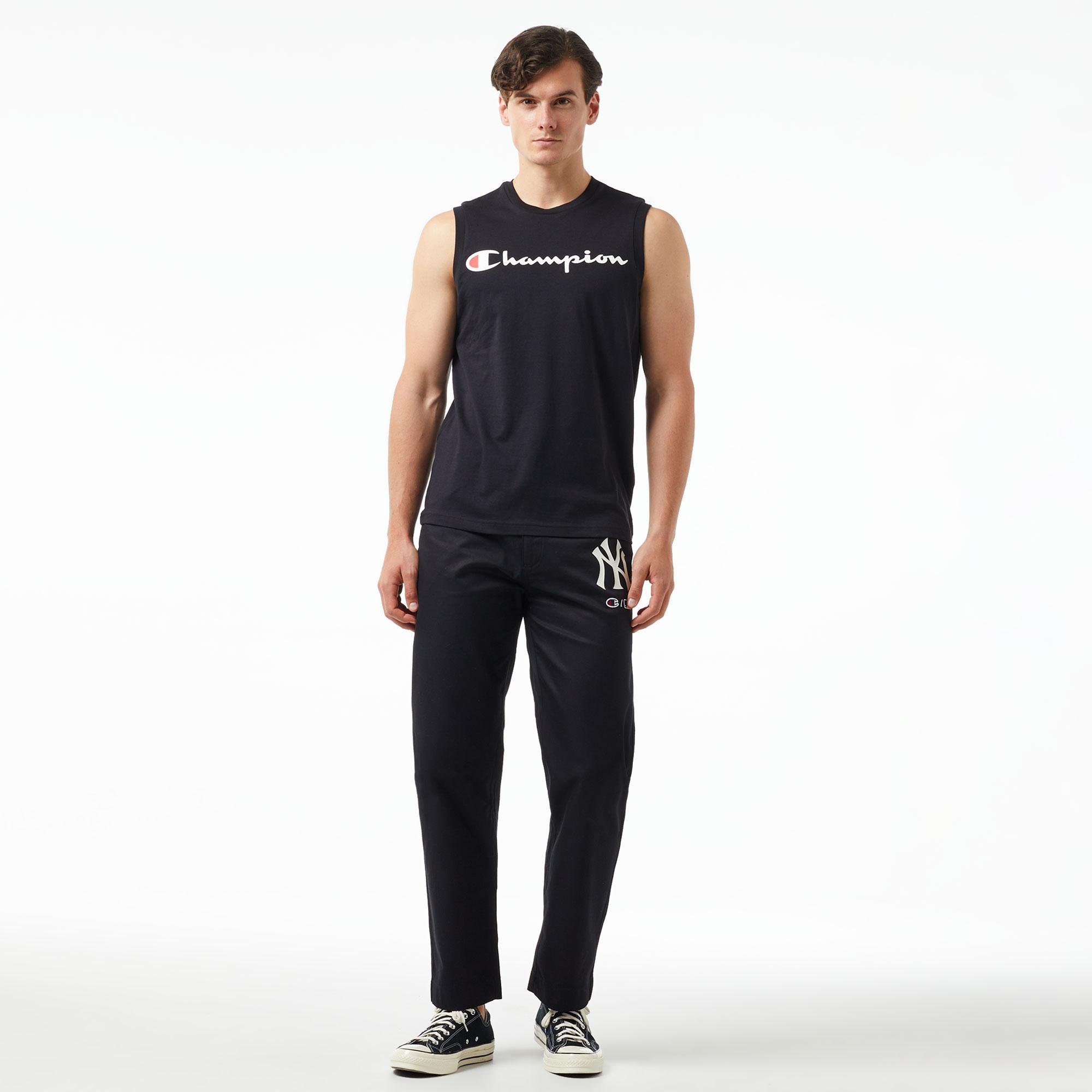 Champion Sleeveless Crewneck Erkek Siyah T-shirt