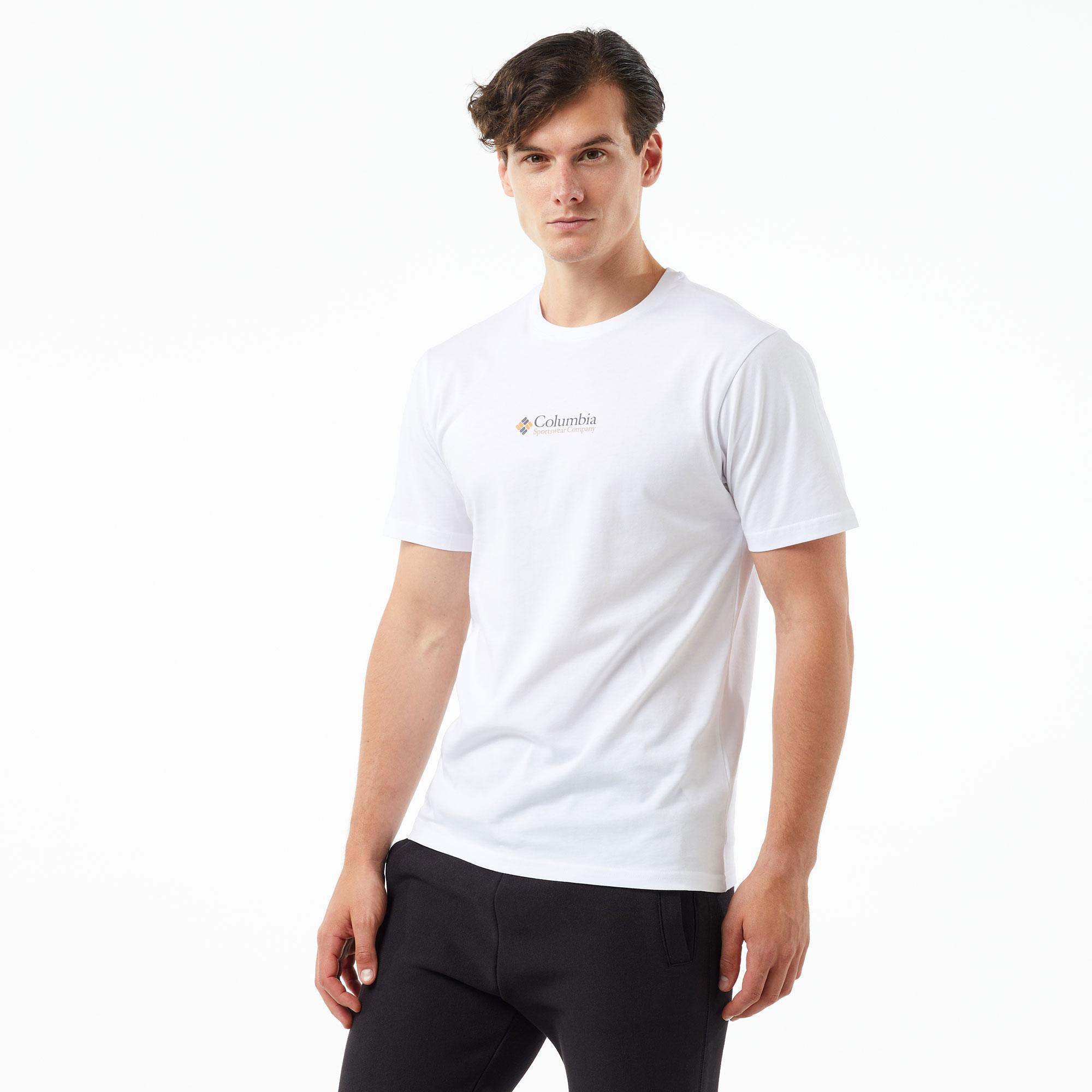 Columbia Csc Retro Erkek Beyaz T-Shirt