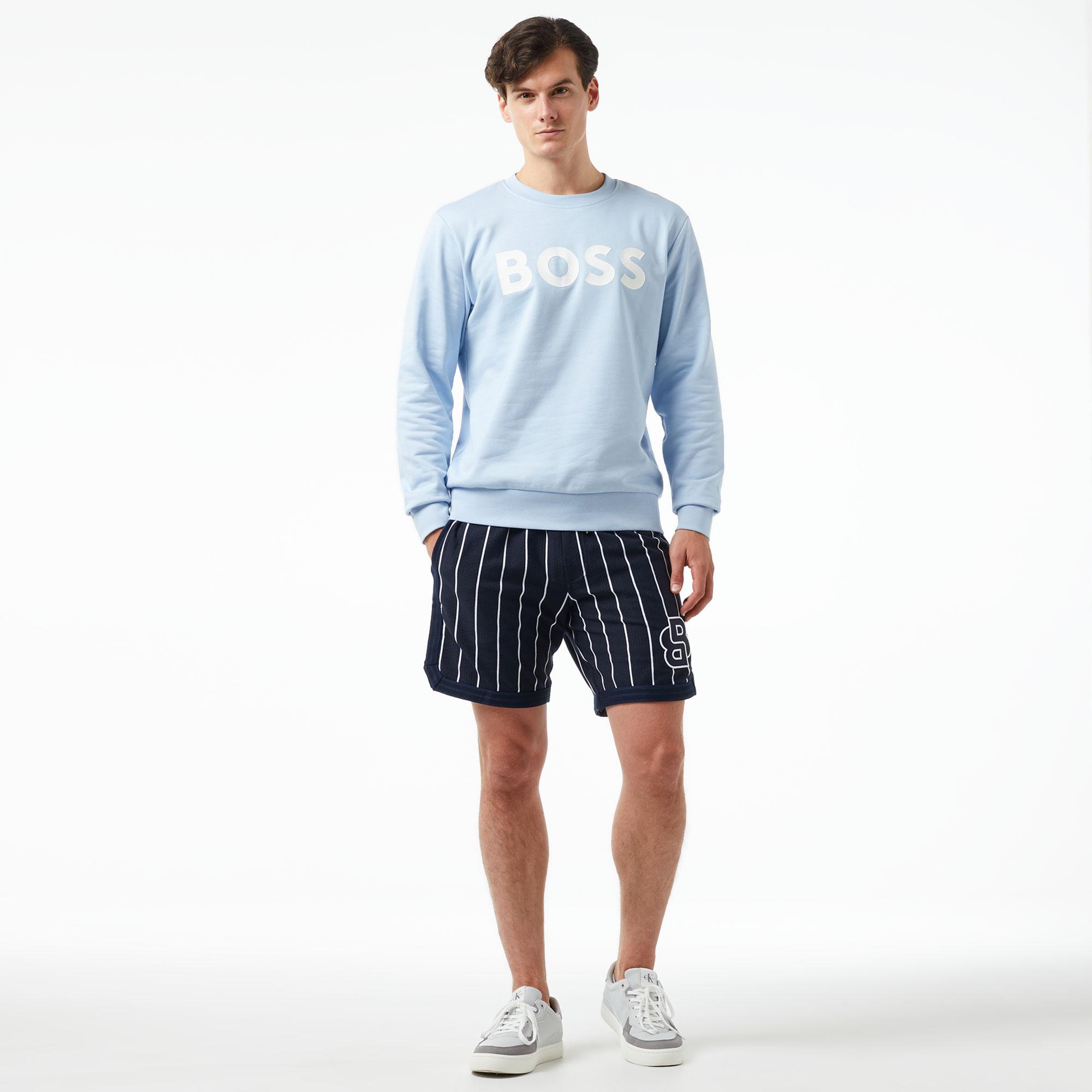 Boss Soleri 02 Erkek Mavi Sweatshirt