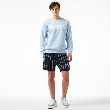  Boss Soleri 02 Erkek Mavi Sweatshirt