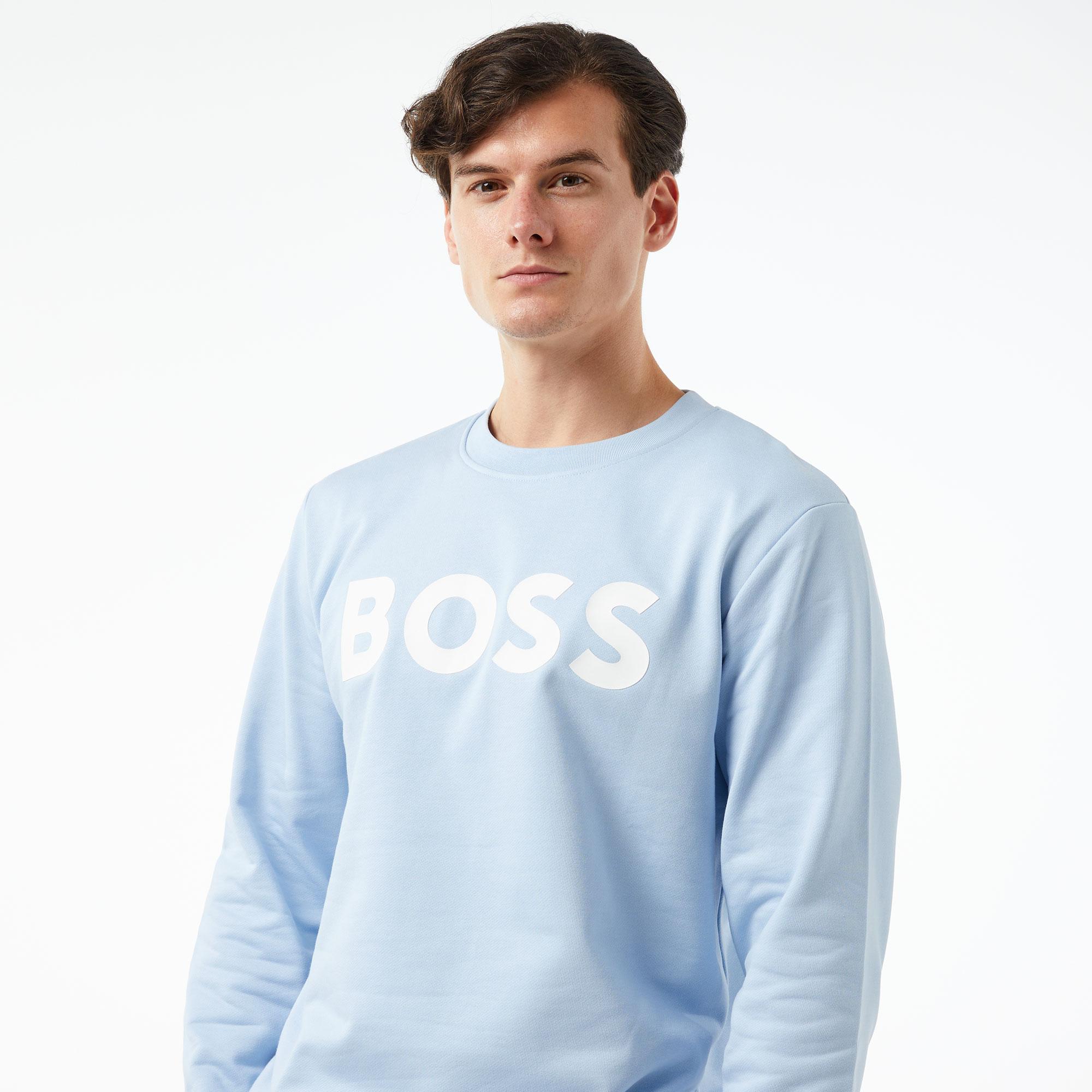Boss Soleri 02 Erkek Mavi Sweatshirt