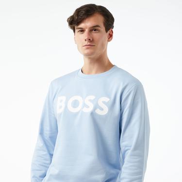 Boss Soleri 02 Erkek Mavi Sweatshirt
