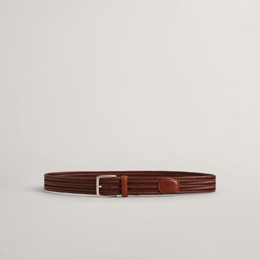  Gant Erkek Kahverengi Logolu Kemer