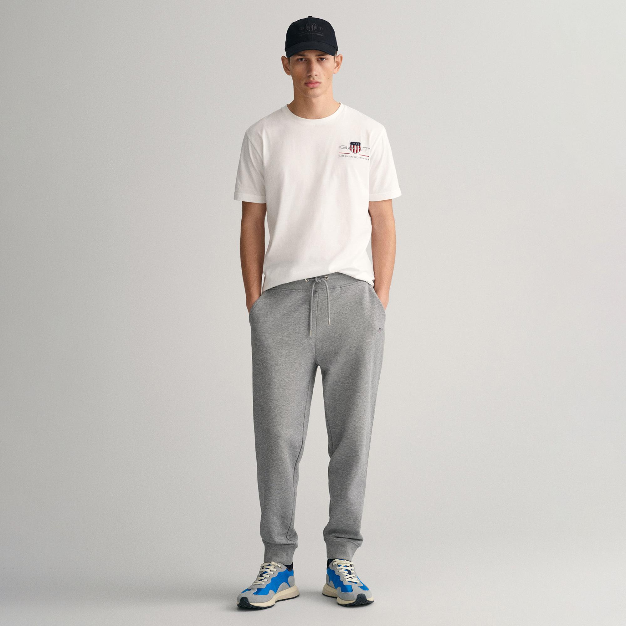 Gant Erkek Gri Regular Fit Eşofman Altı