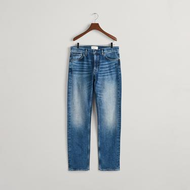  GANT Erkek Mavi Slim Fit Jean Pantolon