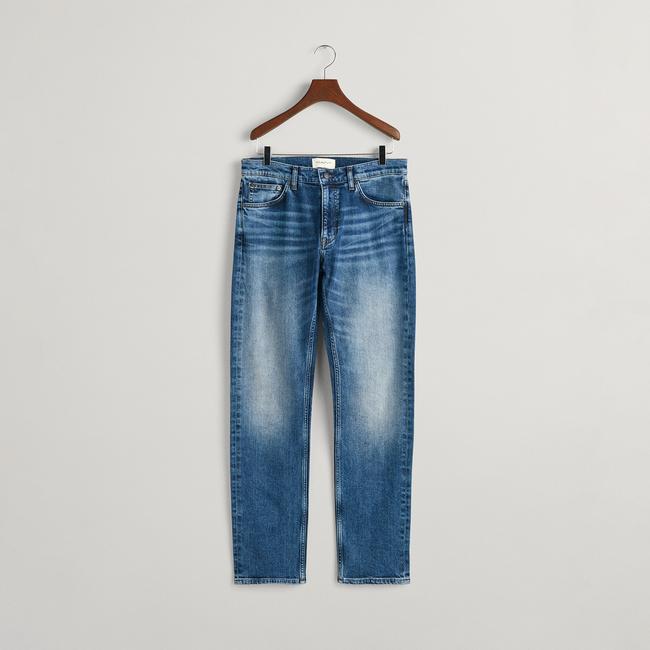  GANT Erkek Mavi Slim Fit Jean Pantolon
