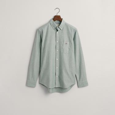  GANT Erkek Yeşil Regular Fit Düğmeli Yaka Oxford Gömlek