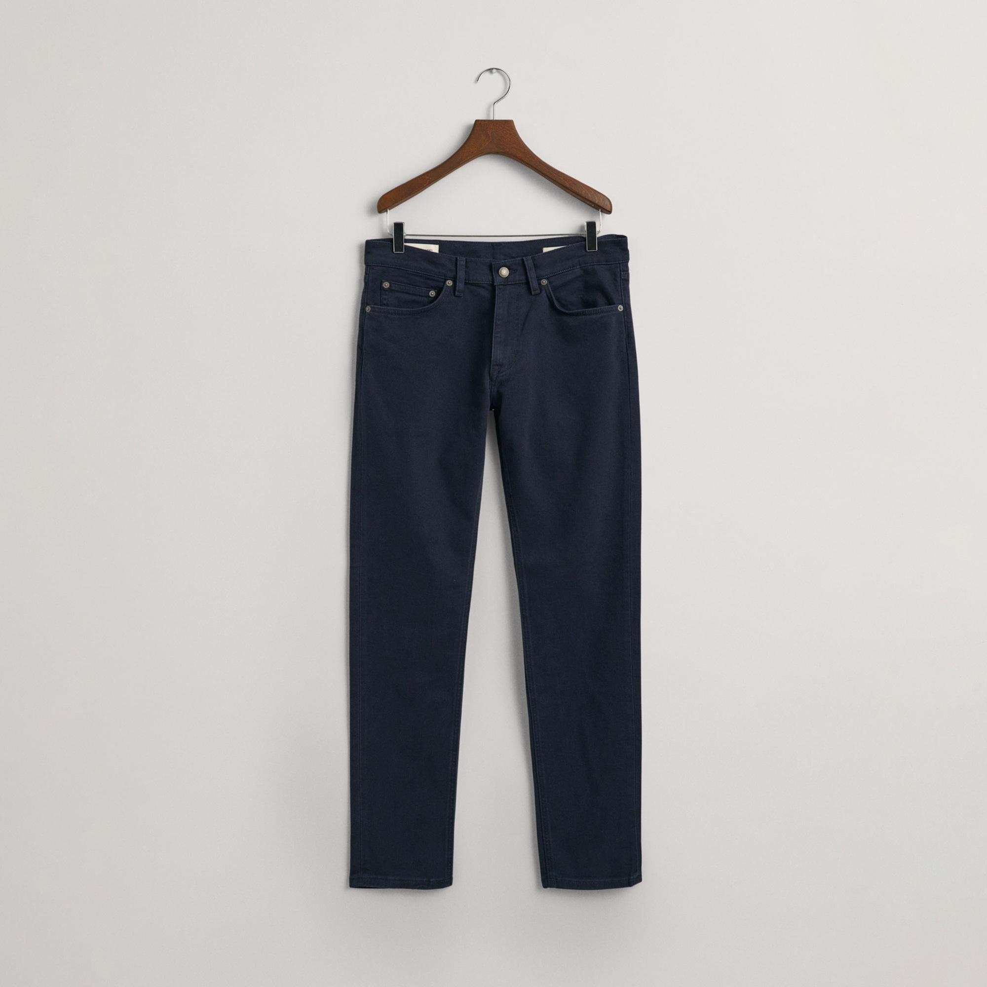 GANT Erkek Lacivert Slim Fit Pantolon