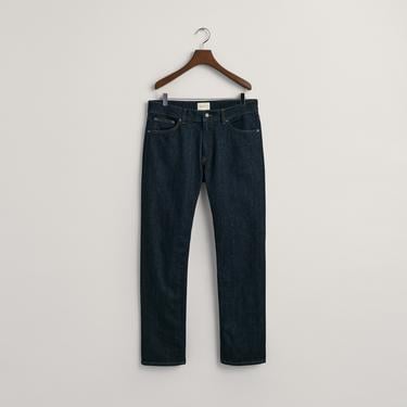  Gant Erkek Lacivert Regular Fit Jean Pantolon