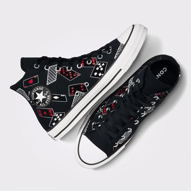  Converse Chuck Taylor All Star Cards Unisex Siyah Sneaker