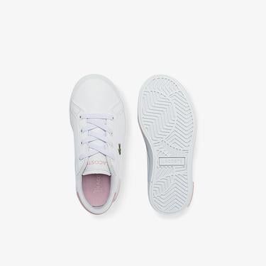  Lacoste POWERCOURT Bebek Beyaz Sneaker