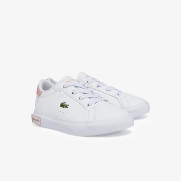  Lacoste POWERCOURT Bebek Beyaz Sneaker