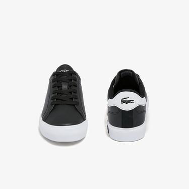  Lacoste Powercourt Çocuk Siyah Sneaker