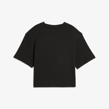  Puma Classıcs Ribbed Relaxed Kadın Siyah T-Shirt
