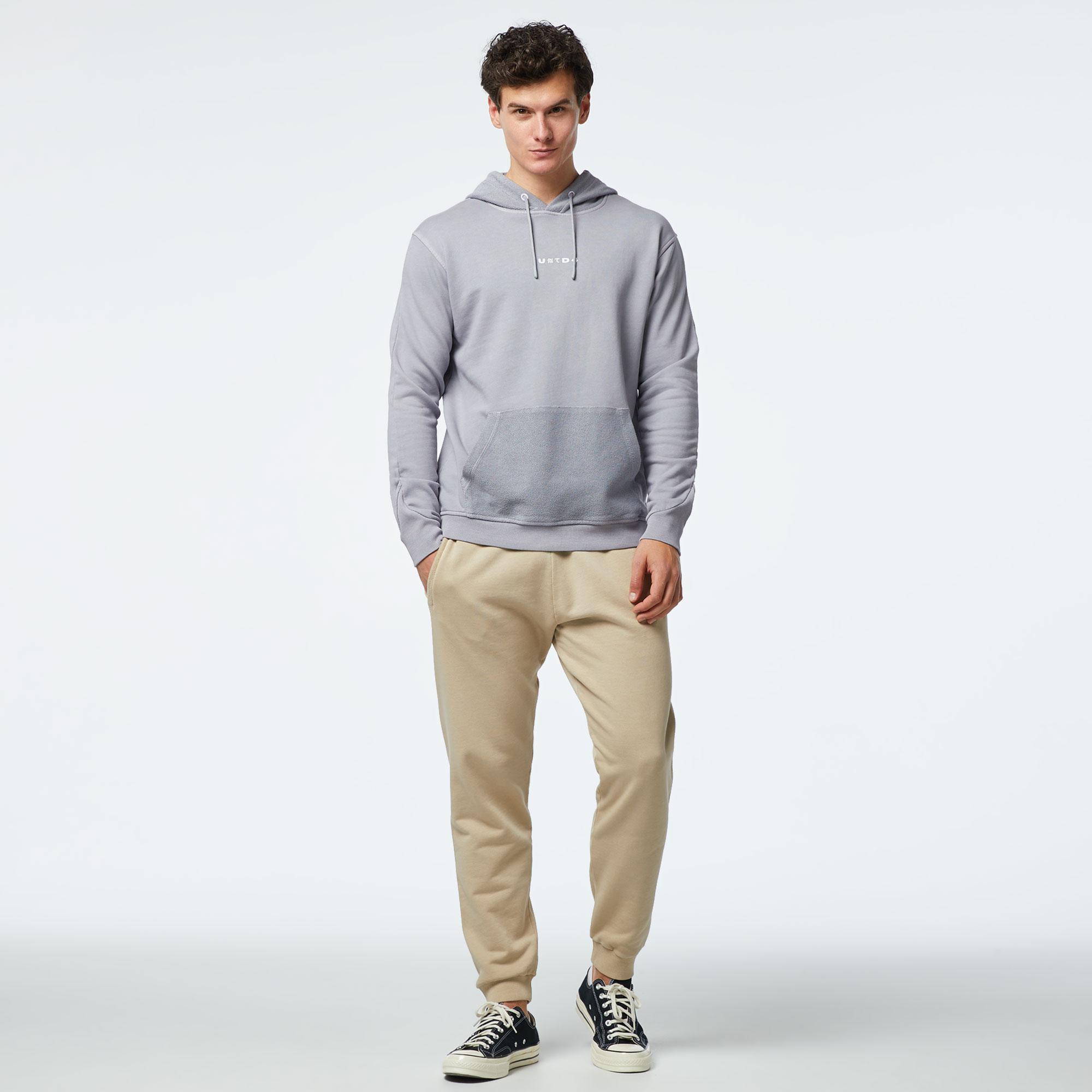 UNITED4 Classic Erkek Gri Sweatshirt