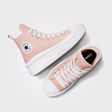  Converse Chuck Taylor All Star Move Genç Pembe Platform Sneaker