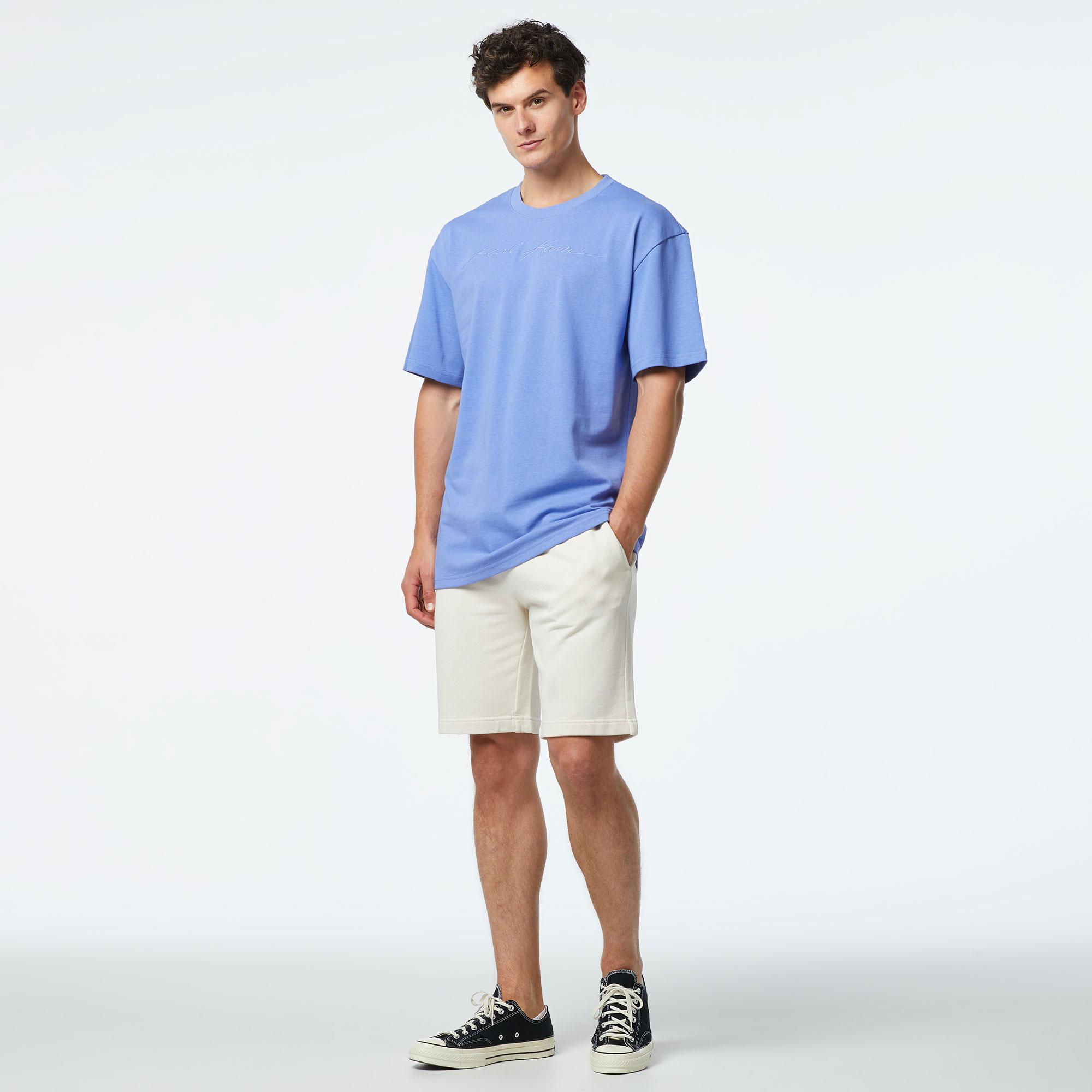 Karl Kani Autograph Heavy Jersey Boxy Erkek Mor T-Shirt