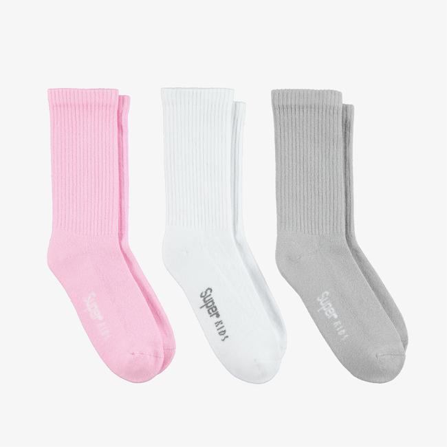  UNITED4 Classic Çocuk Renkli 3'lü Çorap