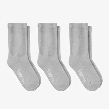  UNITED4 Tenis Towel Çocuk Gri Çorap