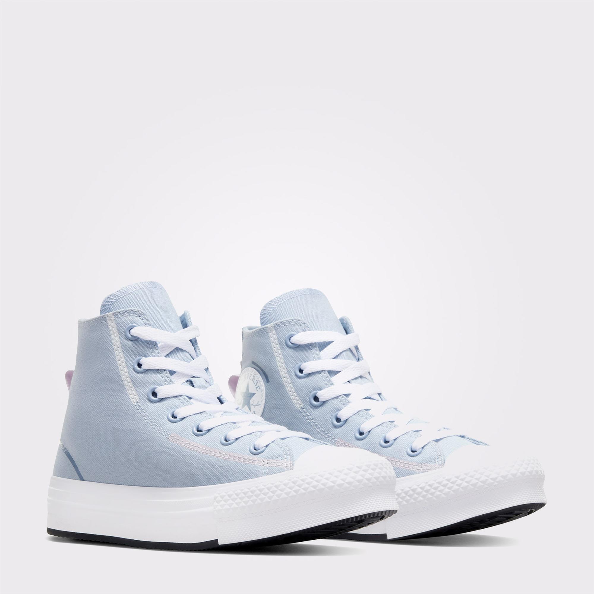 Converse Chuck Taylor All Star Lift Genç Mavi Platform Sneaker