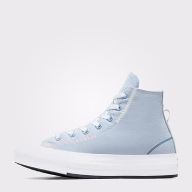  Converse Chuck Taylor All Star Lift Genç Mavi Platform Sneaker