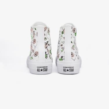  Converse Chuck Taylor All Star Lift Kadın Beyaz Platform Sneaker